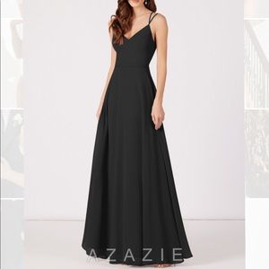 Azazie Janine black dress size 6